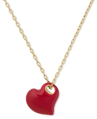 kate spade new york Amour Heart Enamel Pendant Necklace