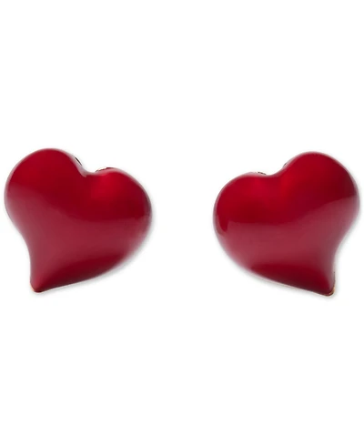 kate spade new york Amour Gold-Tone Heart Stud Earrings (also Silver-Tone)