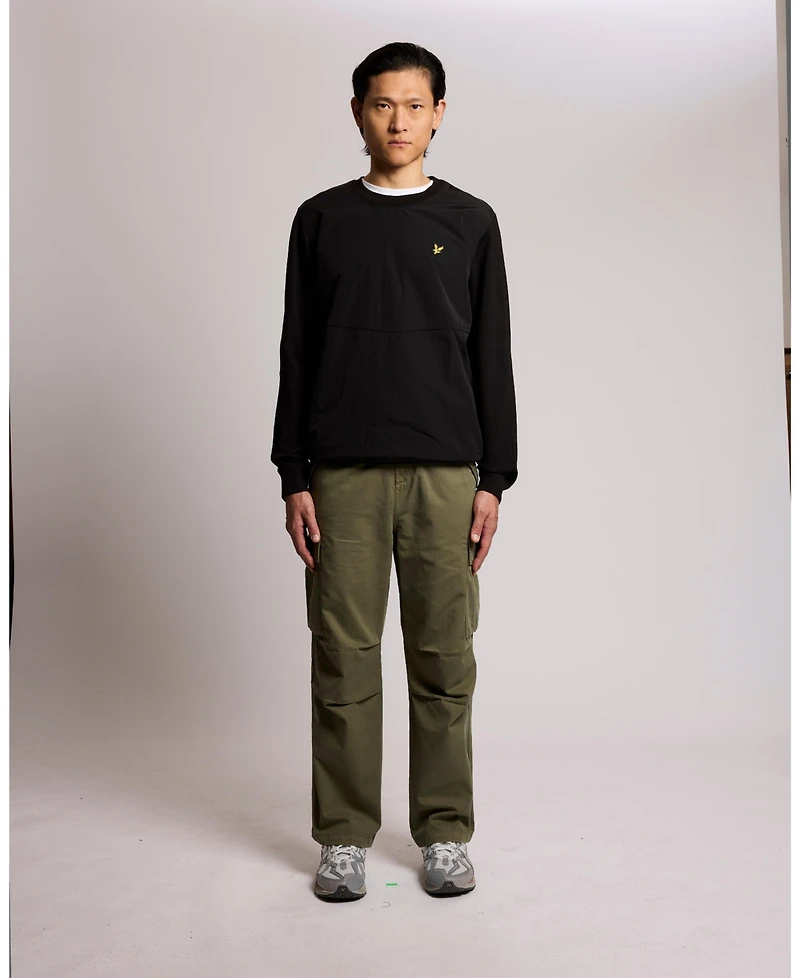 Lyle & Scott Men's Half Raglan Hybrid Long Sweatshirt