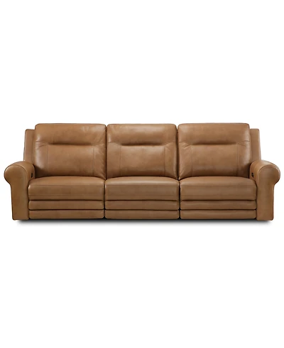 Furniture -Pc. Alexandre Leather Sofa with Power Motion Recliners