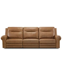 Furniture -Pc. Alexandre Leather Sofa with Power Motion Recliners