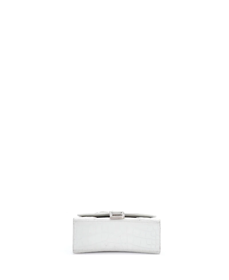 Pre-Owned Balenciaga Xs Hourglass Top Handle Bag Embossed Leather