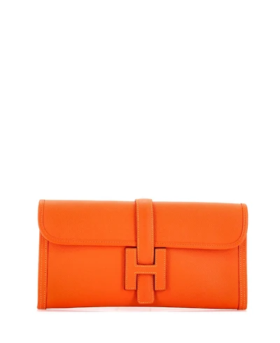 Pre-Owned HERMES 29 Jige Elan Clutch Epsom