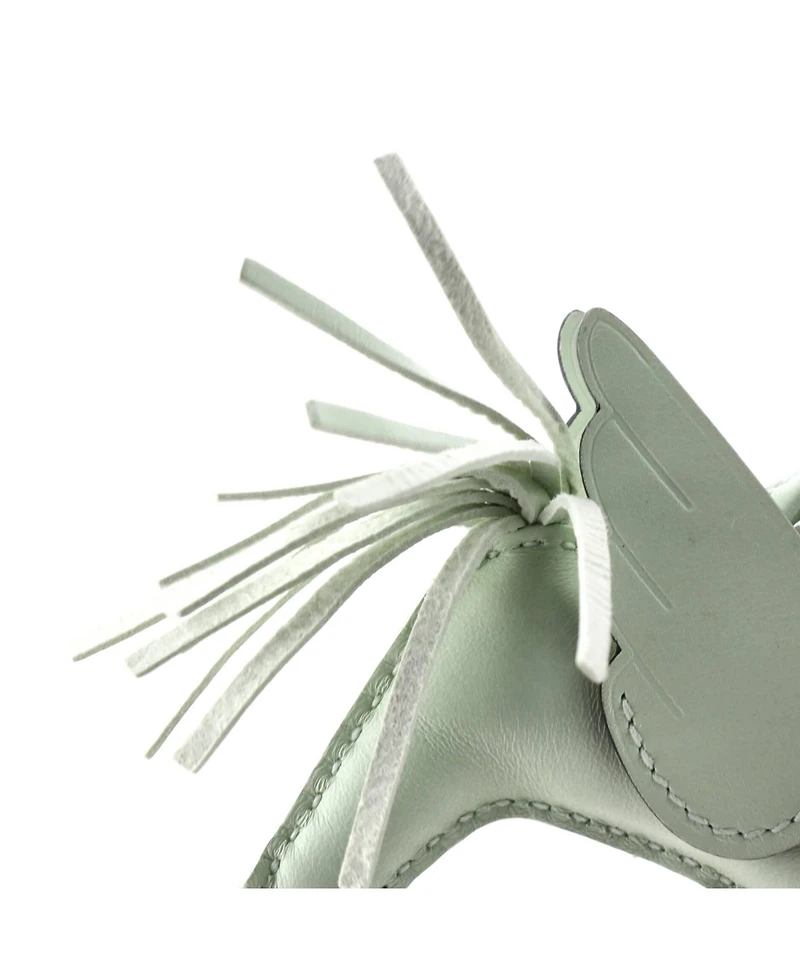 Pre-Owned Hermes Pm Monochrome Pegase Rodeo Bag Charm Leather