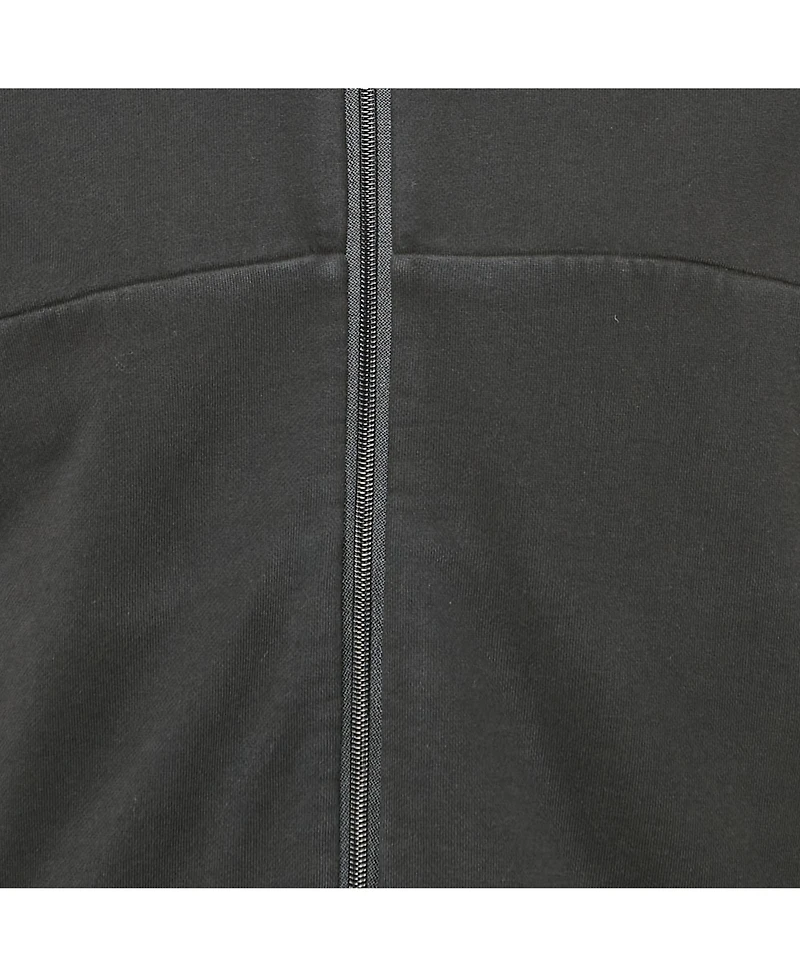 Pre-Owned Moncler Men's Black Jersey Zip-Up Hooded Jacket