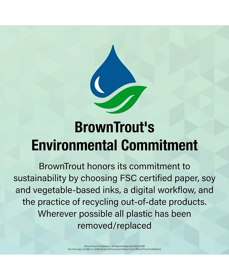 BrownTrout House of Turnowsky Official | 2026 6 x 7.75 Inch Weekly Desk Planner | Foil Stamped Cover