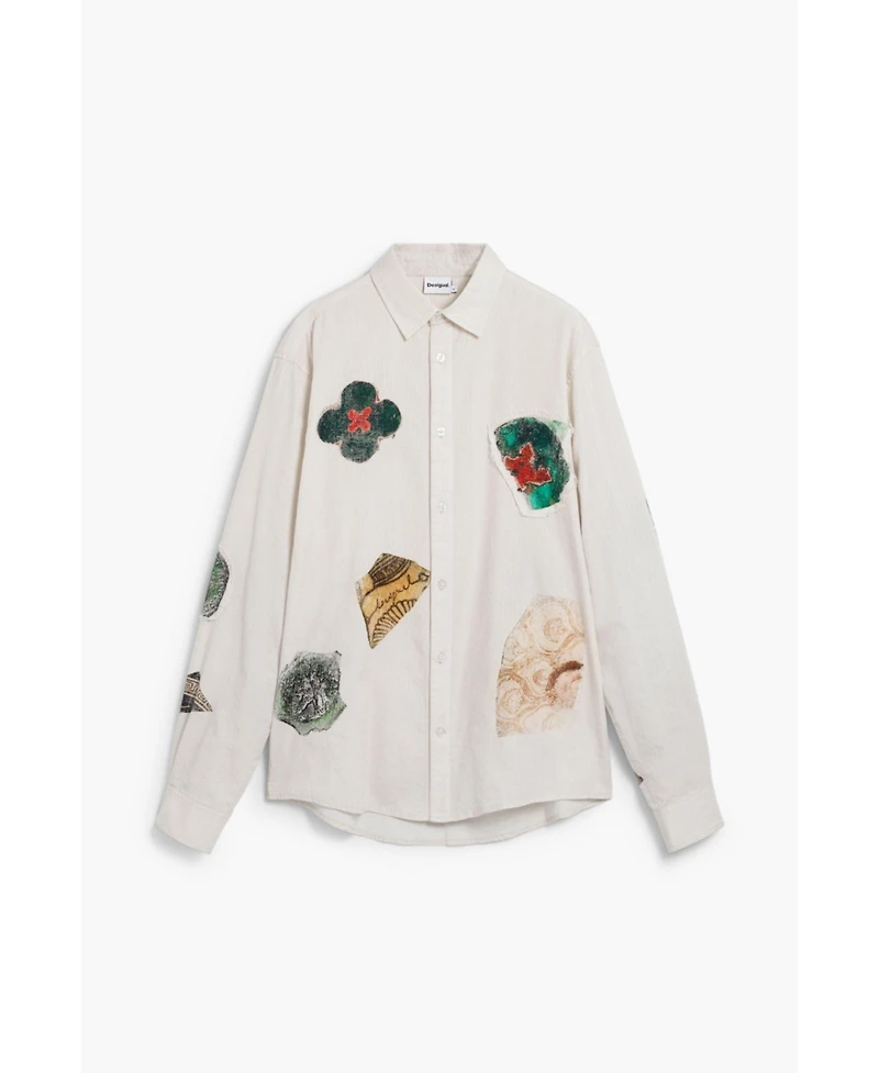 Desigual Men's Patch mosaic shirt