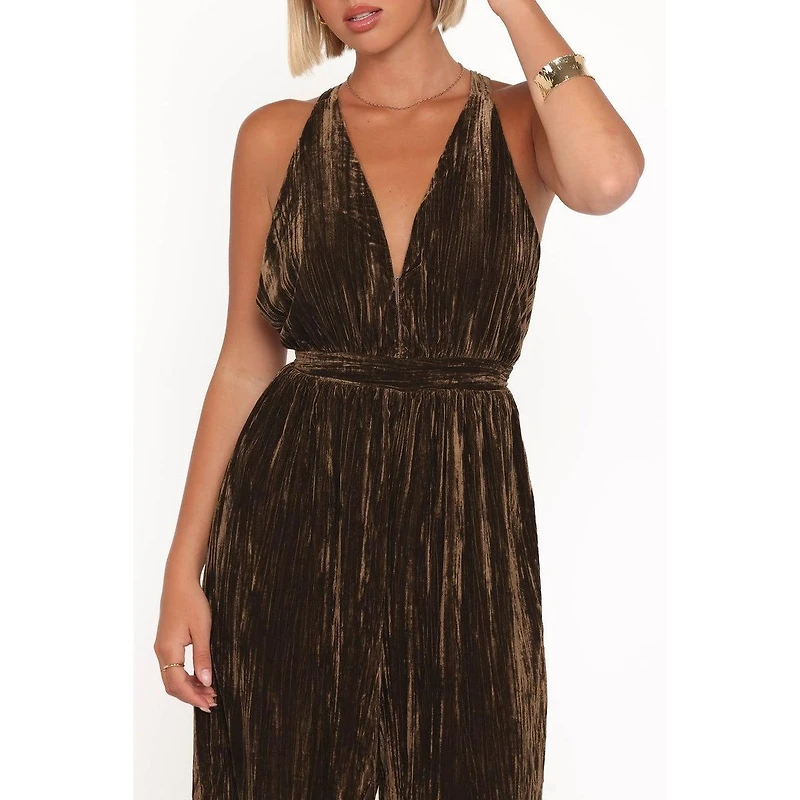 Petal and Pup Women's Melody Velvet Jumpsuit