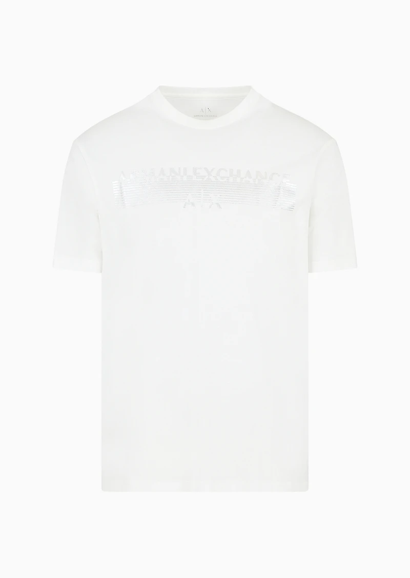 A|X Armani Exchange Men's Metallic Logo Graphic T-Shirt
