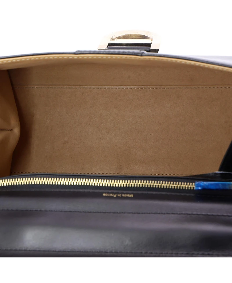 Pre-Owned Delvaux Mm Brillant Top Handle Bag Leather