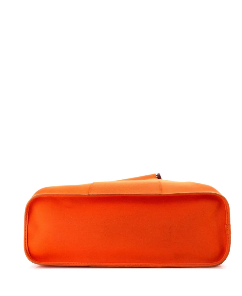 Pre-Owned HERMES 39 Cabag Elan Toile and Leather