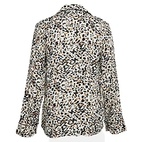 Pre-Owned Zadig & Voltaire Women's Brown Leopard Print Crepe Tradi Shirt