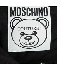 Pre-Owned Moschino Women's Couture Black Transformer Teddy Cotton Hoodie
