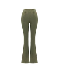 Pcfg Women's Cotton Acid Washed Flare Sweatpant