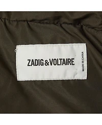 Pre-Owned Zadig & Voltaire Men's Green Synthetic Detachable Lining Bob Parka Jacket