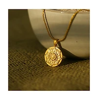 Mandala I Am Grateful Jewelry Necklace Gold / Original
