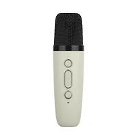 Supersonic Mini Bluetooth Rgb Karaoke Speaker with Wireless Microphone - Sahara