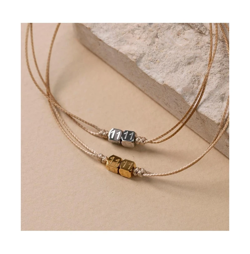 Mantra Thread Bracelet 18K gold Pvd Plating Stainless Steel