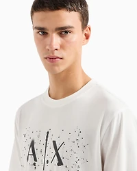 A|X Armani Exchange Men's Splatter Graphic Logo T-Shirt