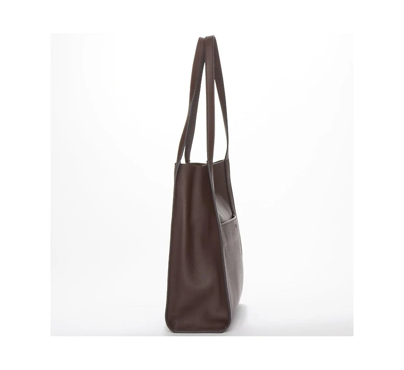 Susu Pebbled Leather Work Tote, Everyday Pebble Shoulder Bag