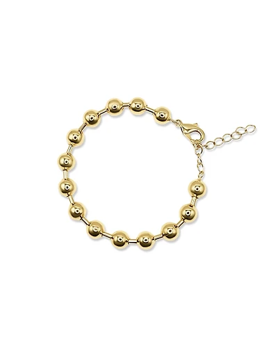 Bowood Lane 8mm Gold Vermeil Bead Bracelet