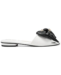 Karl Lagerfeld Paris Women's Ciaran Bow Flat Sandals