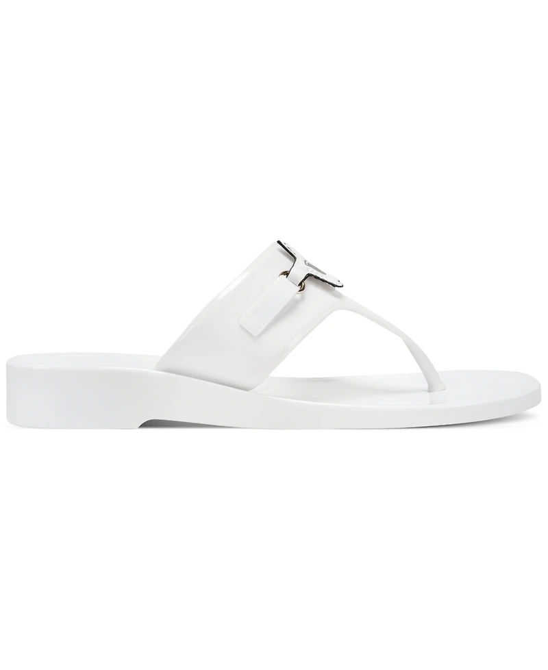 Karl Lagerfeld Paris Women's Vayla Jelly Thong Flat Sandals