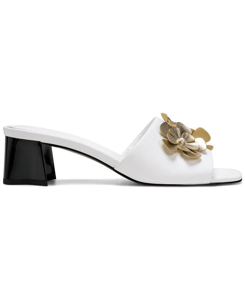 Karl Lagerfeld Paris Women's Sandreea Floral Heeled Sandals