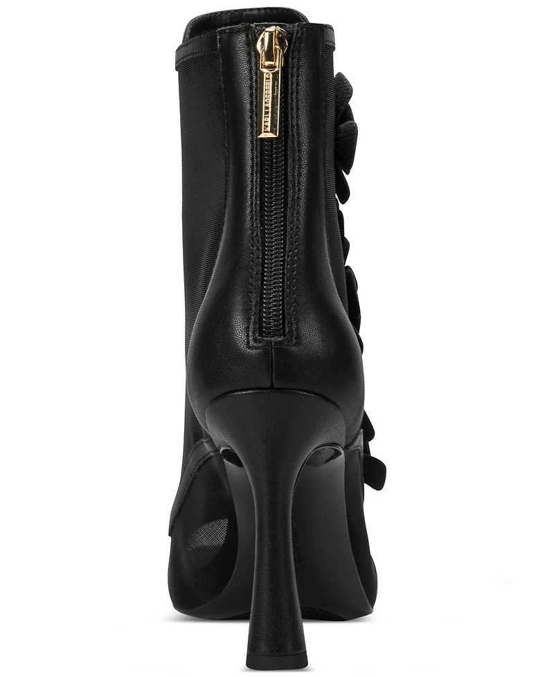 Karl Lagerfeld Paris Women's Deandre Heeled Floral Bootie
