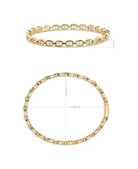 Devata Mariner Anchor Bangle Bracelet in Sterling Silver