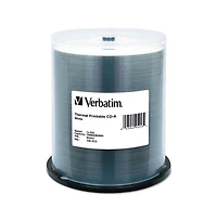 Verbatim 95253 700 Mb/80 min 52x Cd-r DataLifePlus Printable Recordable Disc - White (100/Pack