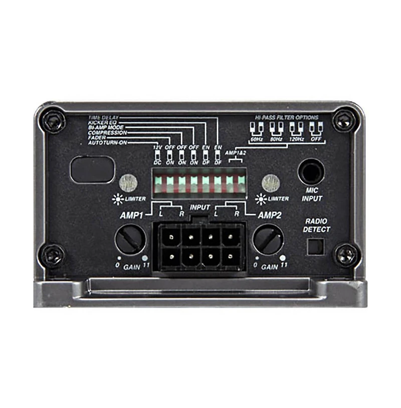 Kicker KEY200.4 Smart 4-Channel Amplifier with Auto Eq Processor