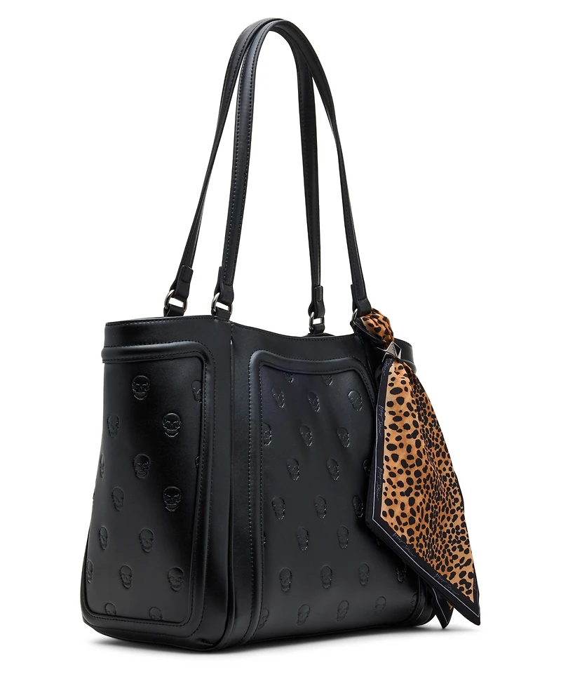 Betsey Johnson Leopard Embroidered Patch Tote