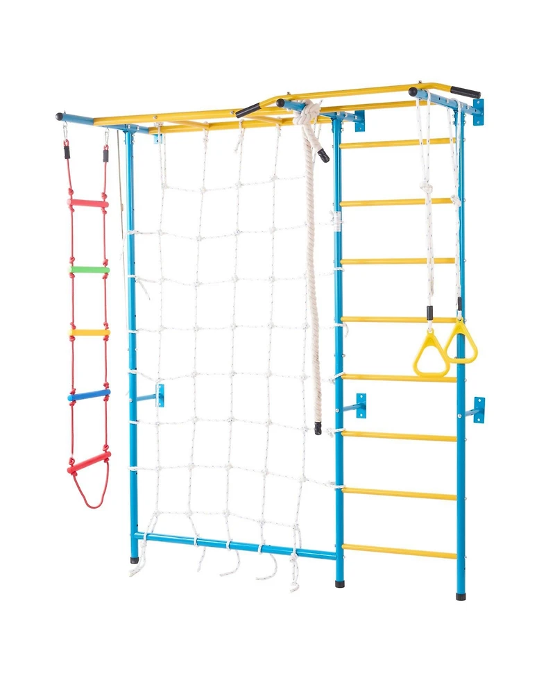Hongge Indoor Jungle Gym 7-in-1 Steel Climbing Playset for Toddlers