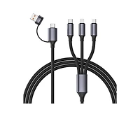 3p Experts 3-in-1 Retractable Charging Cable