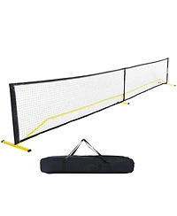 Mecale 22FT Portable Pickleball Net System, Regulation Size Weather-Resistant Frame with Carrying Bag