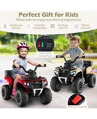 Hongge Kids Electric Atv Ride On Car With Music Spray Function And Storage Box