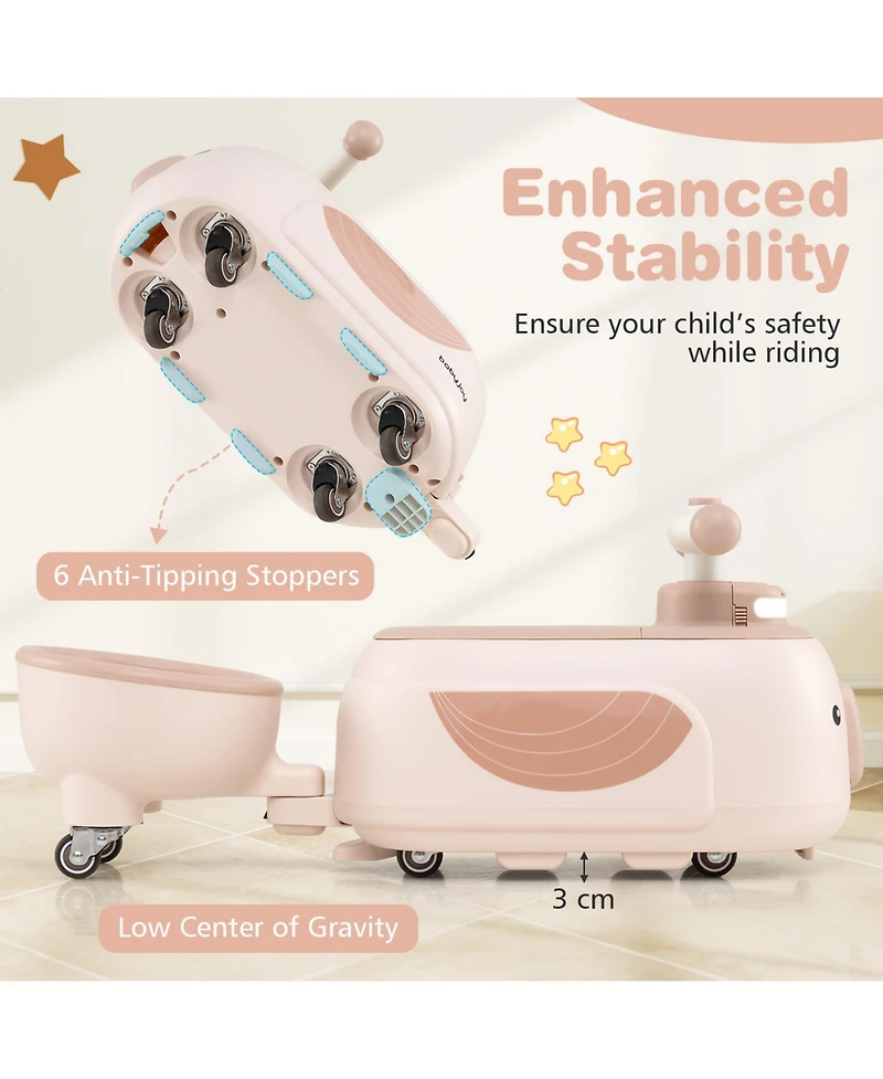 Hongge 24V Kids Ride On Atv Quad With Led Lights Music Fm Radio And Storage Compartment