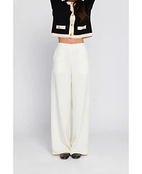 Elle Collection Women's Wide Leg Trouser Wide-Leg