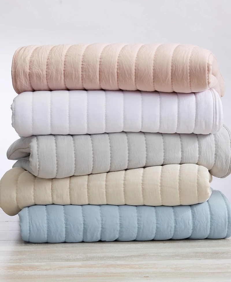 Linery & Co. Channel Stitch Microfiber Quilt Set With Shams