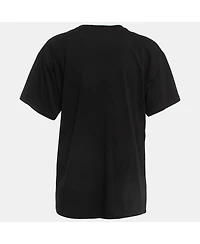 Pre-Owned Moschino Women's Couture Logo Print Cotton Half Sleeve T-Shirt