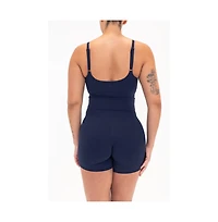 Vitality Women's Plus Sizes Cloud Ii Scoop Tank Top with Adjustable Straps and Built-In Bra