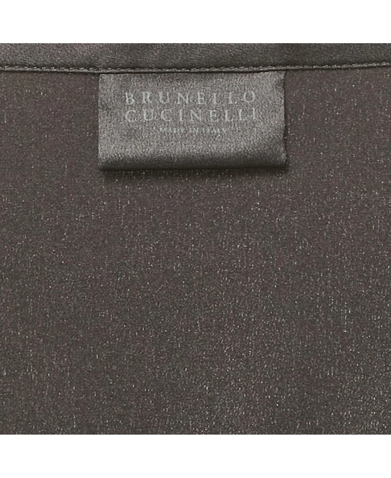 Pre-Owned Brunello Cucinelli Women's Black Silk Satin Tank Top