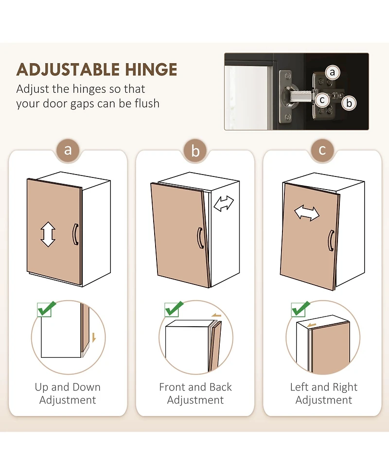 Homcom Kitchen Cabinet with Microwave Sd, 71" Pantry