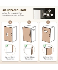 Homcom Kitchen Cabinet with Microwave Sd, 71" Pantry