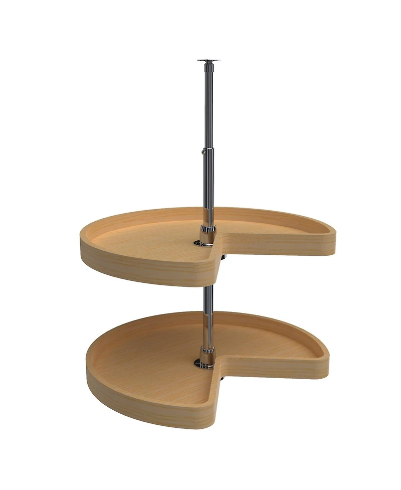 Rev-a-Shelf 32" Lazy Susan Kidney-Shaped 2-Shelf Kitchen Cabinet, 4WLS472-32-52