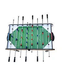 Rbied 5Ft 4 Pc Mdf Steel Rods Foldable Foosball Soccer Table Game