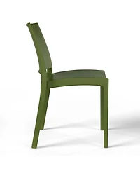 WestinTrends 3-Piece Outdoor Round Metal Patio Dining Table Set With Stackable Side Chairs