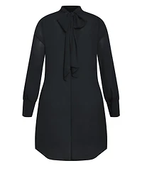 City Chic Women's Neck Tie Tunic