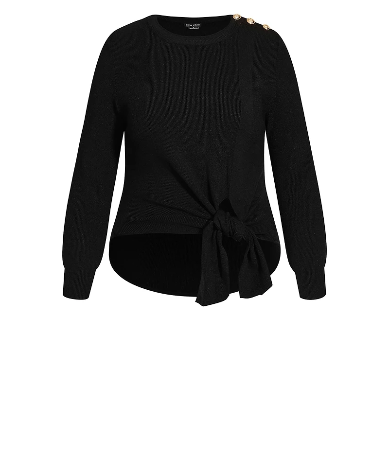 City Chic Plus Royal Sweater